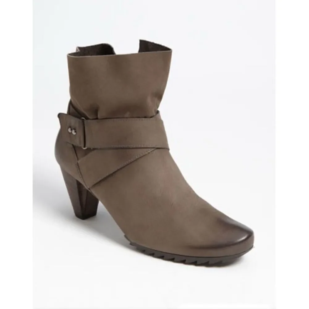 Paul Green $389 Leather Nubuck l Naomi Boot Bootie Womens Size 6.5 UK 9 US